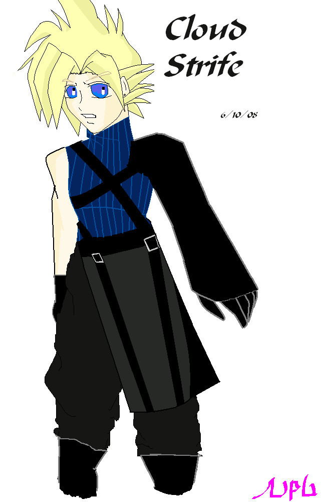 Cloud Strife - MS Paint by Neopetgirl
