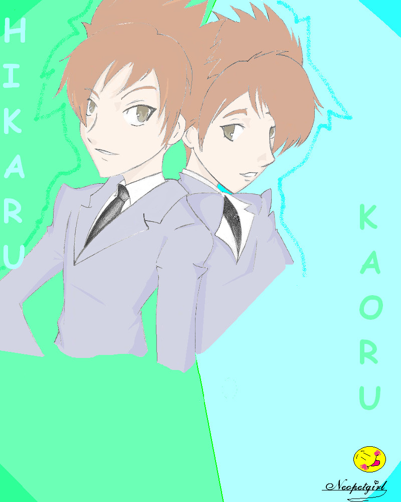 Hikaru &amp; Kaoru - MS Paint by Neopetgirl