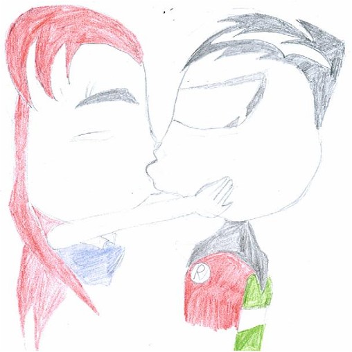 Robin and Star kissing! (request from Chibi_Mushra by Neopetgirl