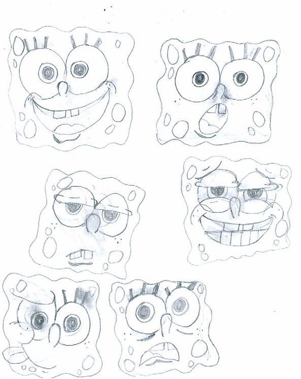 Spongebob expressions by Neopetgirl