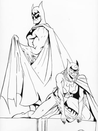 Batman & Batgirl by Netbat