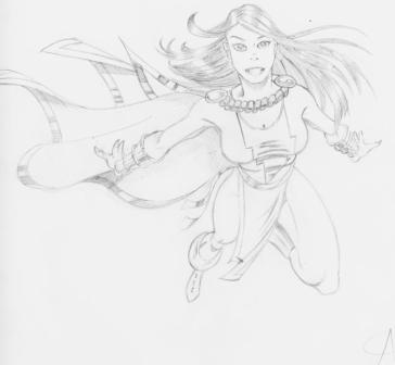 Mary Marvel in Flight by Netbat