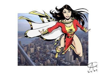 Mary Marvel in NYC by Netbat