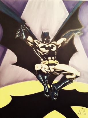 Batman Swoops by Netbat