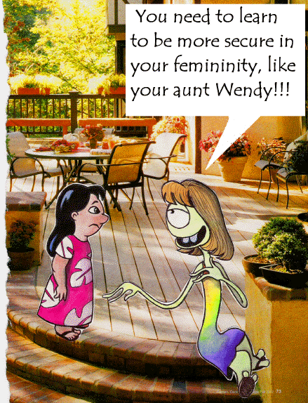 Aunt Pleakley on Femininity by Nevuela