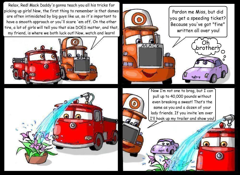 Red &amp; Mack: a CARS comic strip (part one) by Nevuela