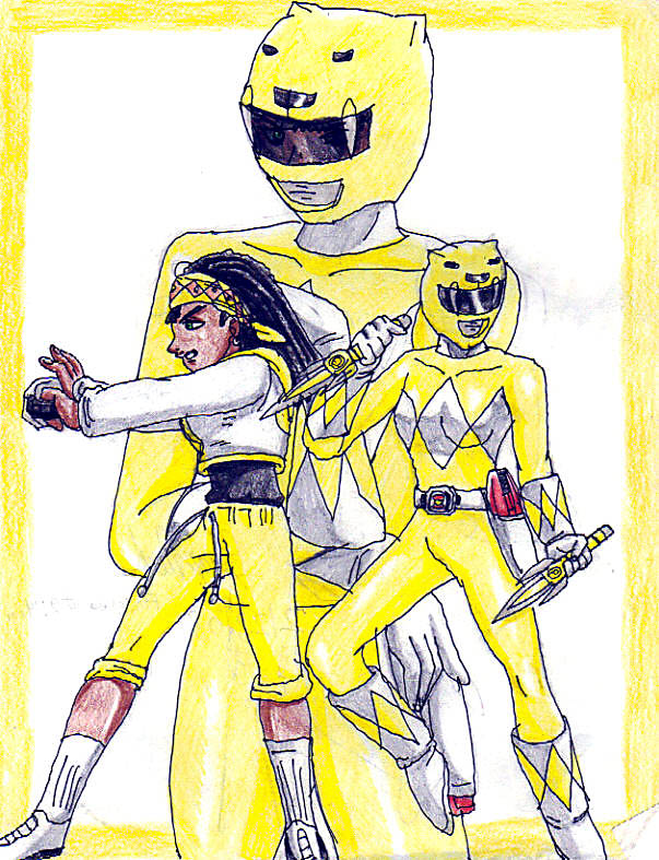 PR 15th Anniversary: Yellow Ranger by Nexuswarrior