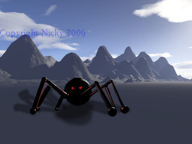 Robot spider 3D by Nicky