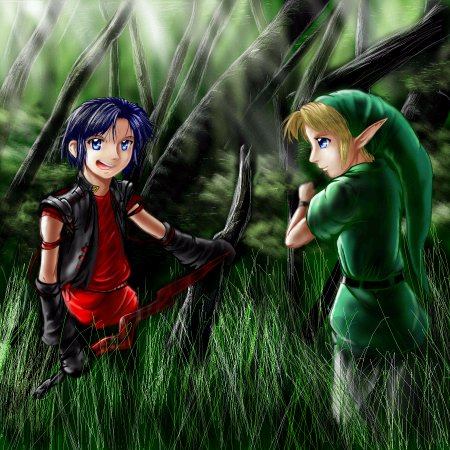 Kouichi vs Link by Nicole1725