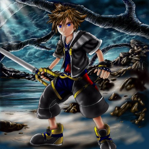 KH2 Sora colored by Nicole1725