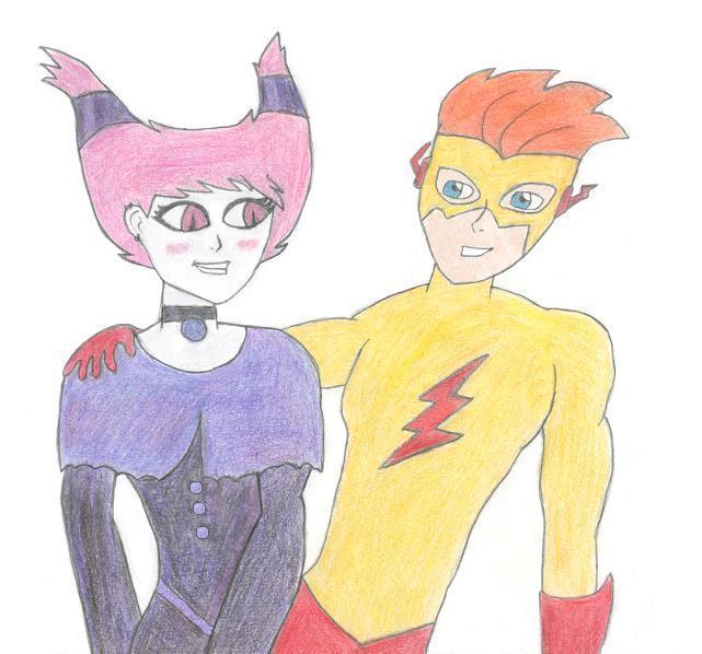 Kid Flash and Jinx by Nightbird