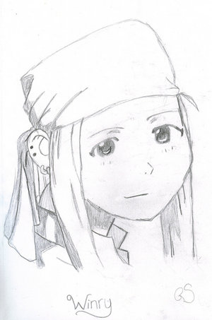 Winry(uncolored) by Nii-san