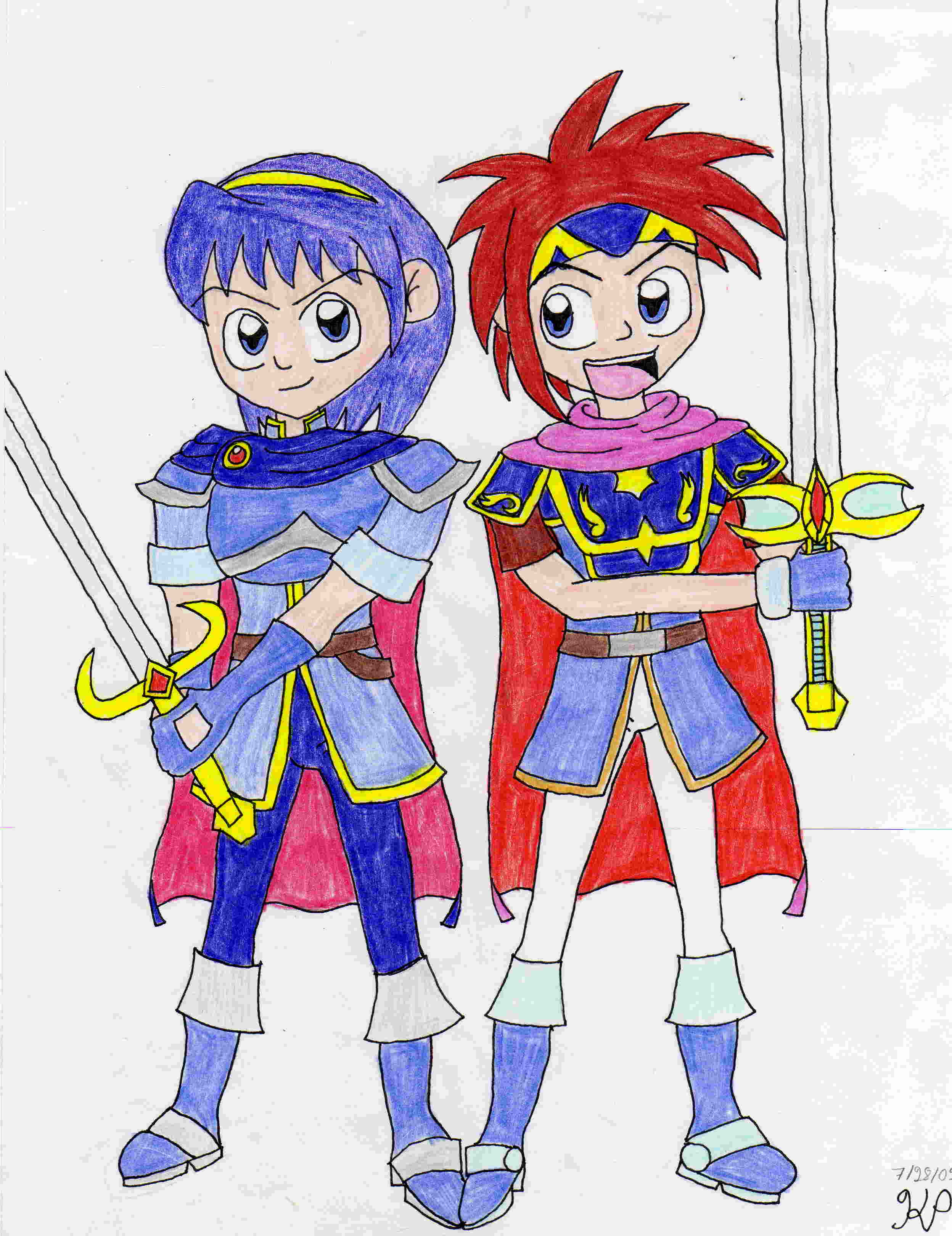 Marth and Roy by Nintendo_Nut