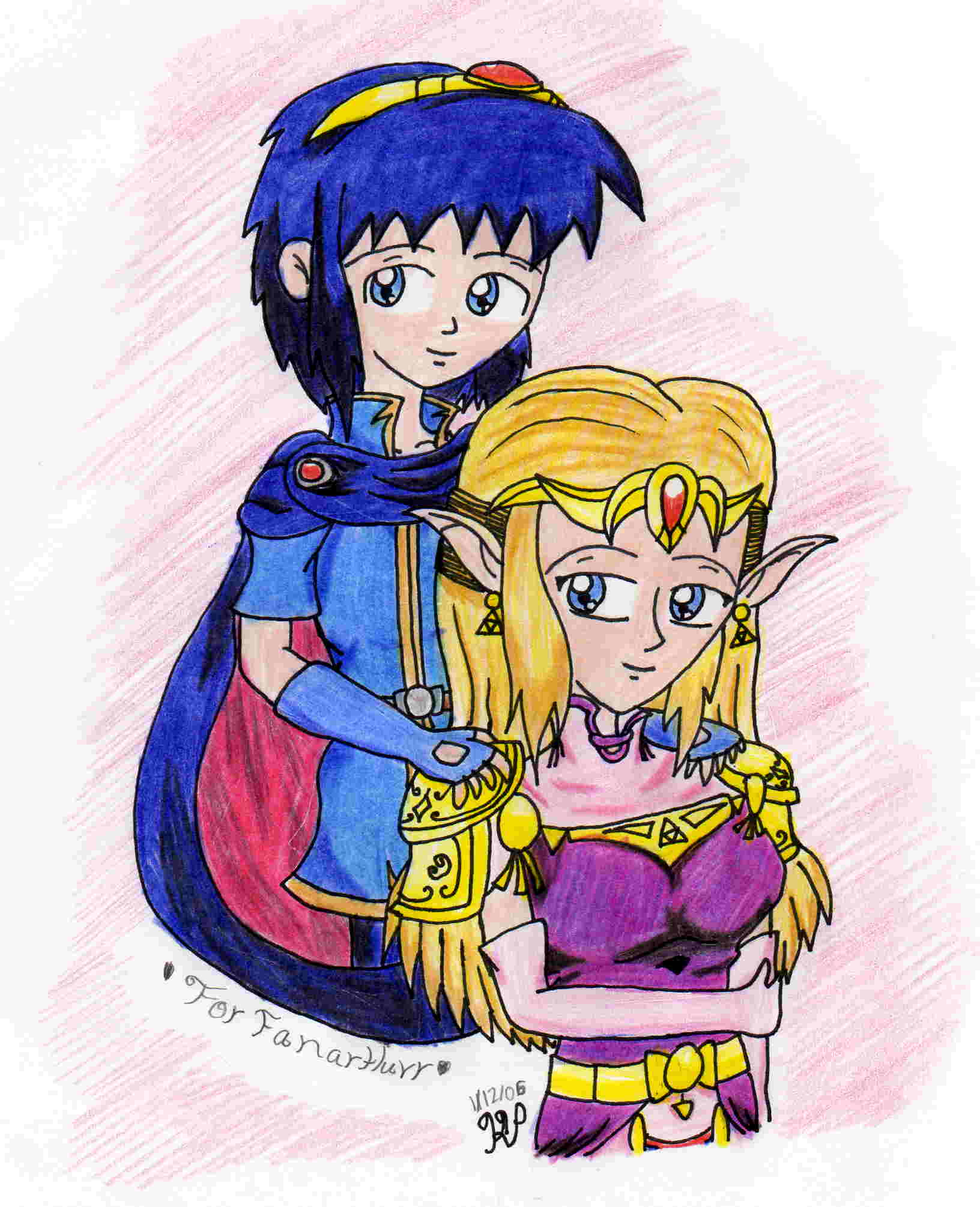 Marth and Zelda (for Fanartluvr) by Nintendo_Nut