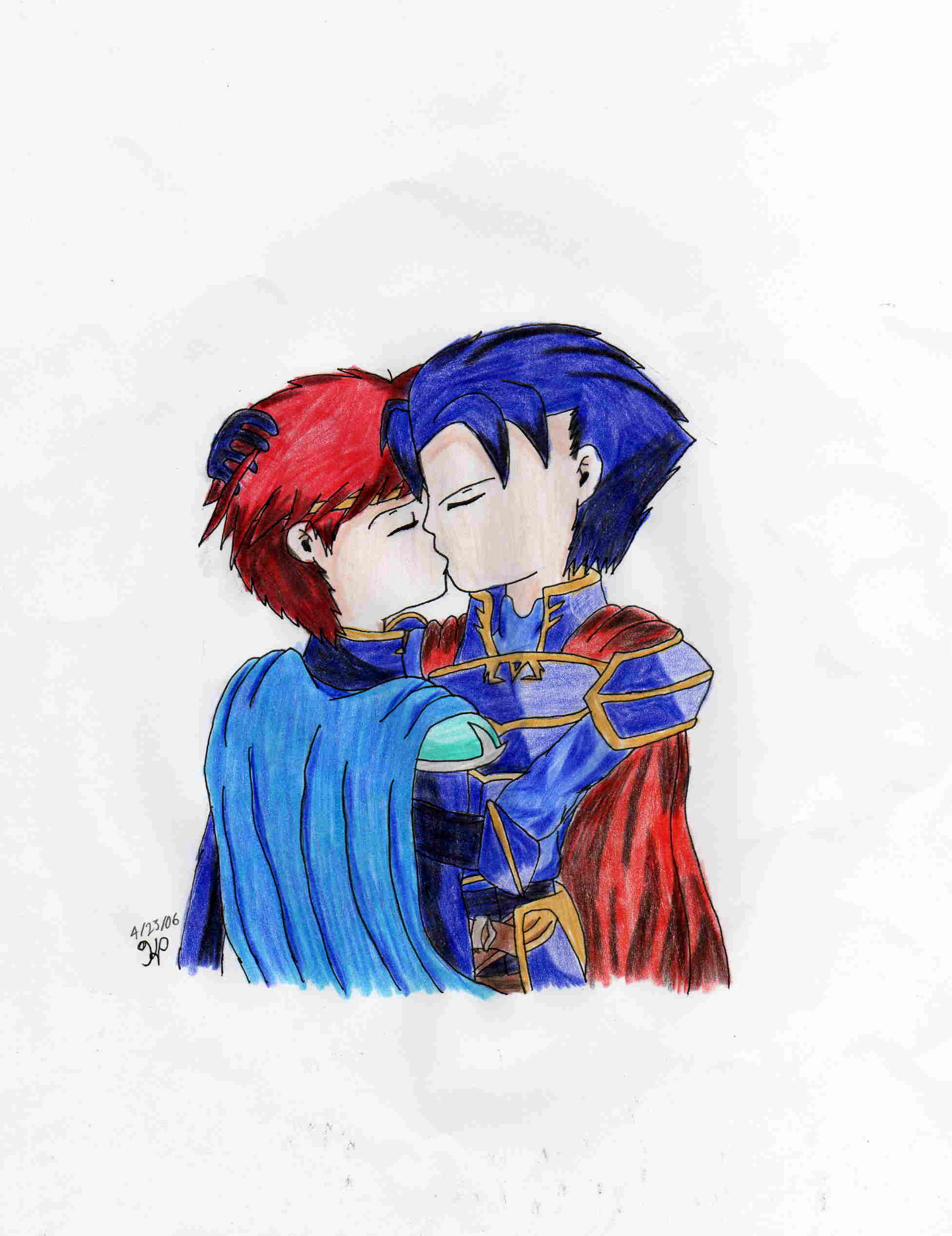 Kiss- Hector and Eliwood by Nintendo_Nut