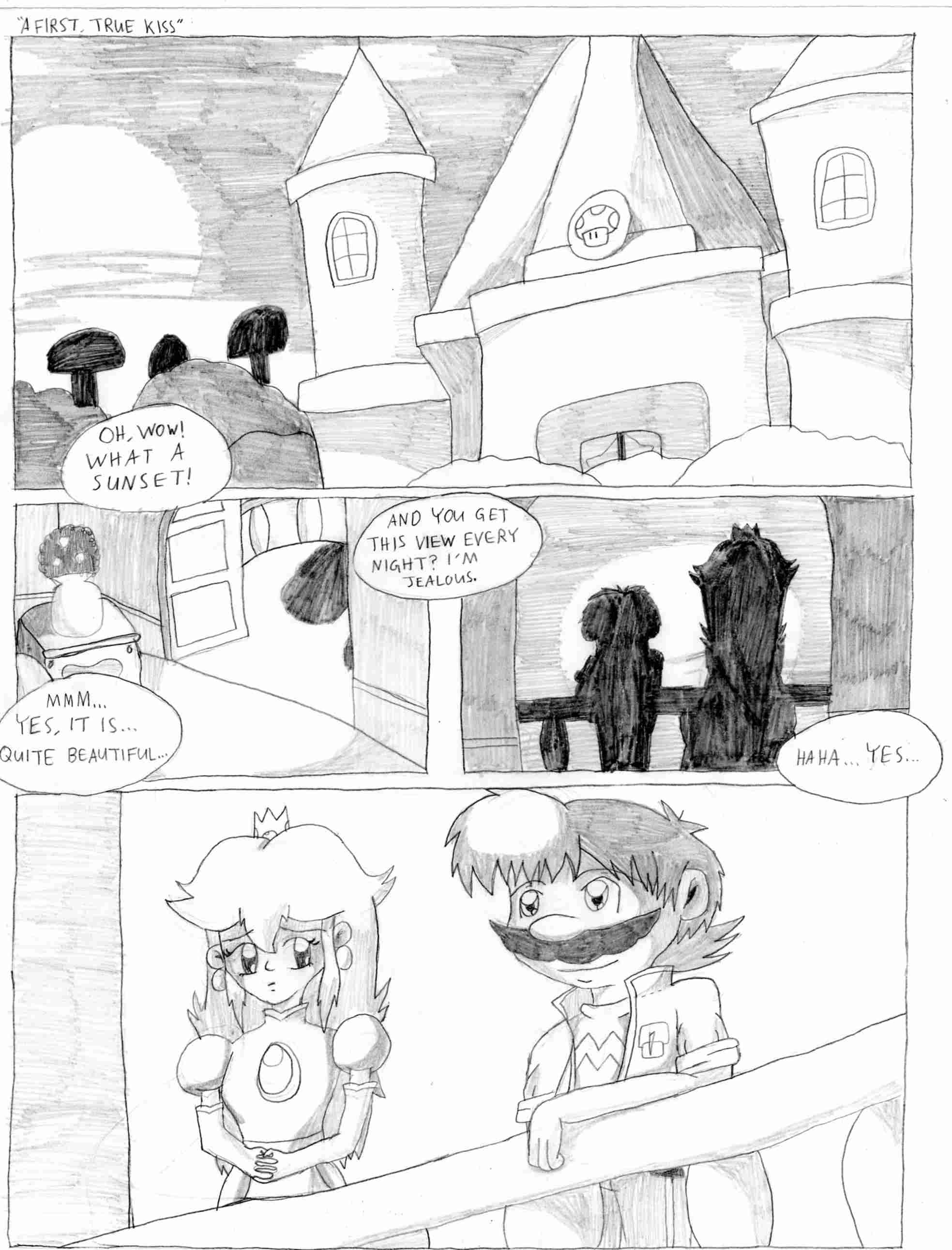 A First, True Kiss Page 1 by Nintendo_Nut