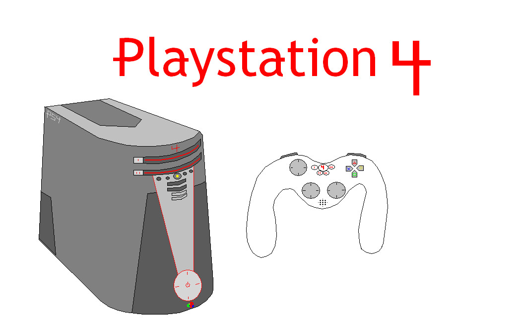 PLAYSTATION 4(2nd design) by Nintendude07
