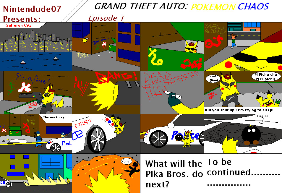 Grand Theft Auto: Pokemon Edition comic 1 by Nintendude07