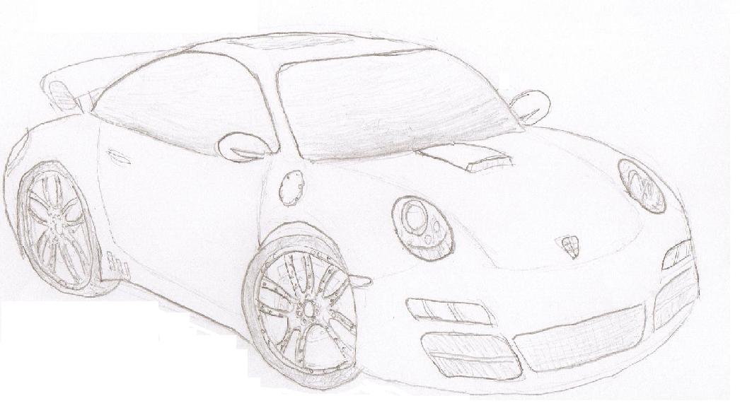 Porsche 911 Turbo sketch by Nintendude07