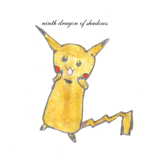 pikachu by NinthDragonOfShadows