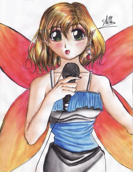 Fairy Singer Manga Style by NinthKitsuneTail