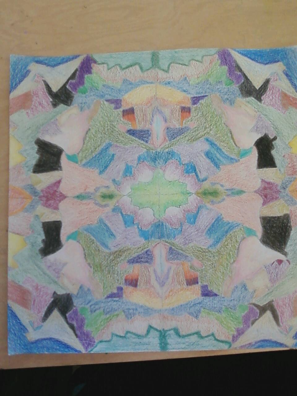 Kaleidoscopic Drawing by Nionai