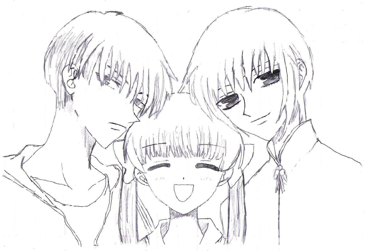 Kyo, Tohru, Yuki together. Awsome pic! by No1FurubaLover