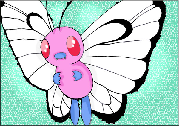 Pink Butterfree by NoFace