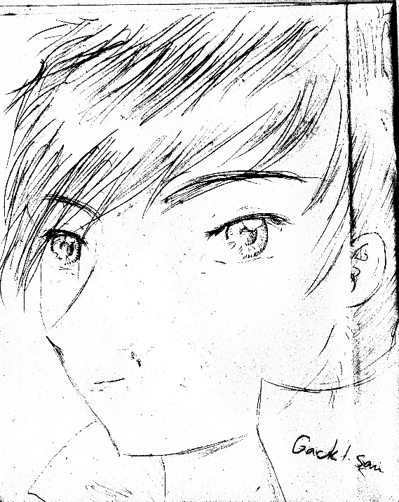 Gackt anime pencil sketch by No_Name