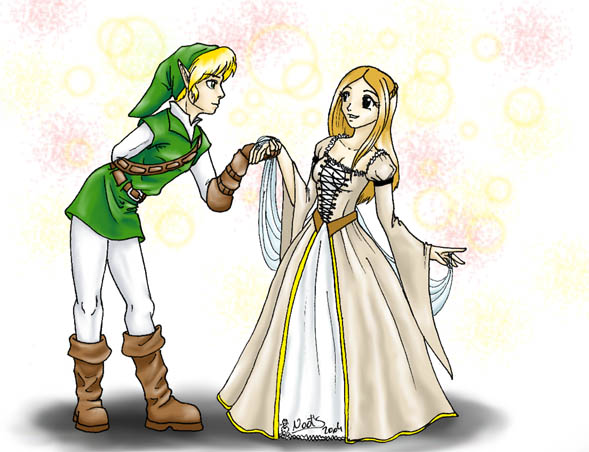 Link and candy-angel by Noot_das_Schaf