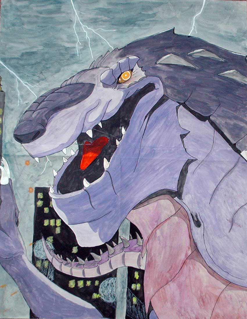 Cartoon Godzilla 2 (Old) by Noweia