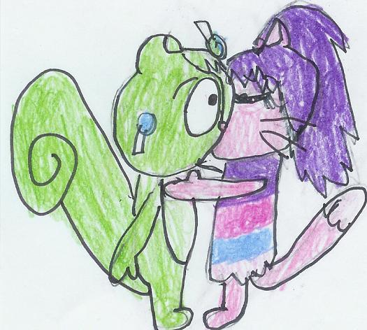 Candie and Nutty *Kiss* by NuttyRulez221