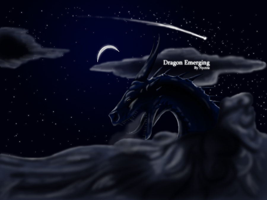 Dragon Emerging by Nyctra