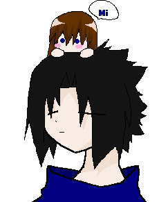 Chibi Nyra and Sasuke=^-^= by Nyra992