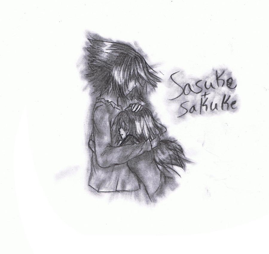 Sasuke+Sakuke Hug by Nyra992