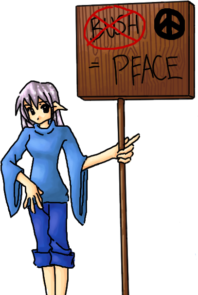 no bush equals peace by nanoki