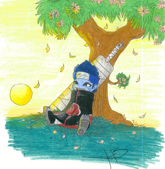 Ah, Kisame and his tree... by narakus_demon
