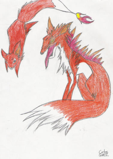 Fox Fire Demon by narutoRockLee