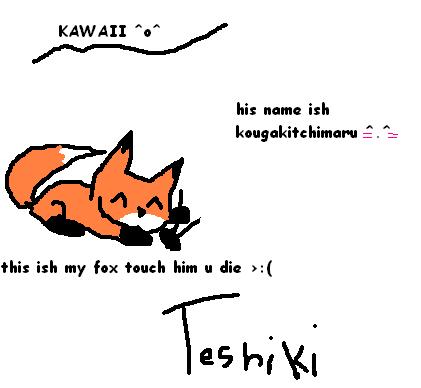 my pet kitsune kougakitchimaru ^^ by narutogirlninja