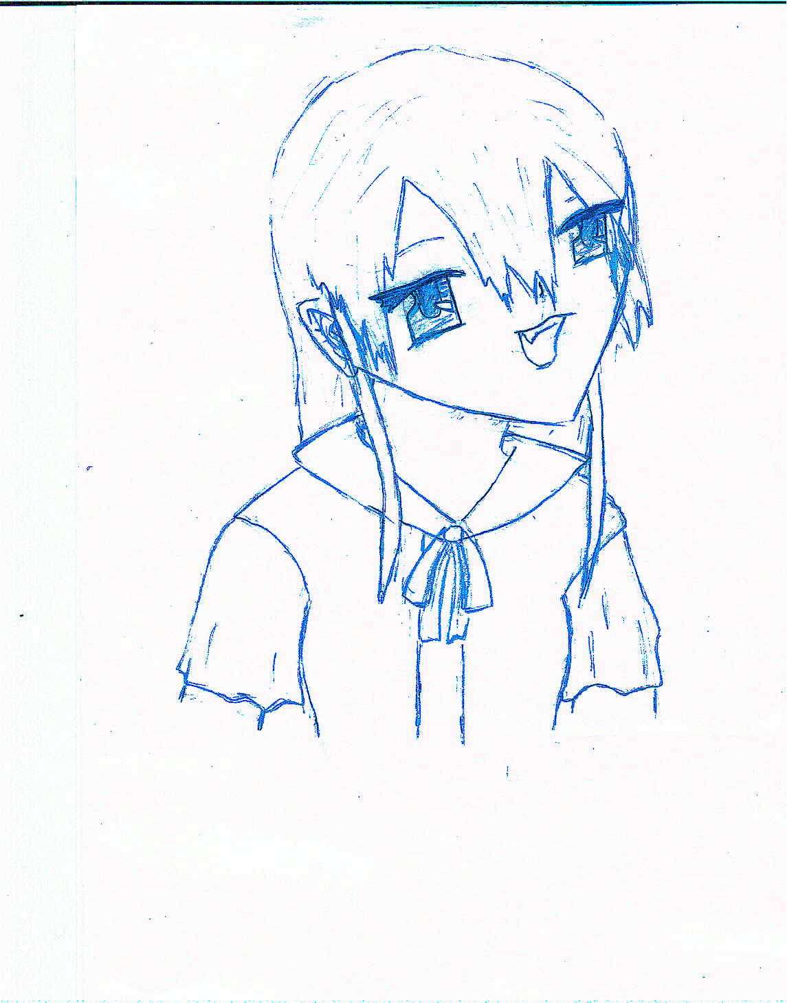 random anime school girl by narutokimmiecat