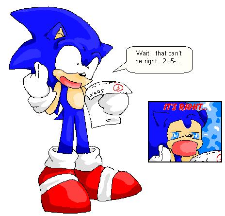 Sonic gets an 'F' by nat