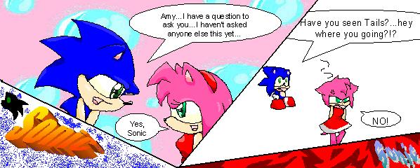 Is Sonic bout to ask Amy the question by nat