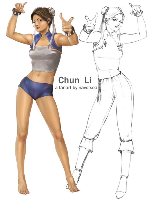Chun Li alternate costume by navetsea