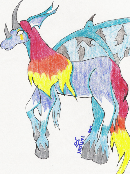 demon unicorn by nazumi