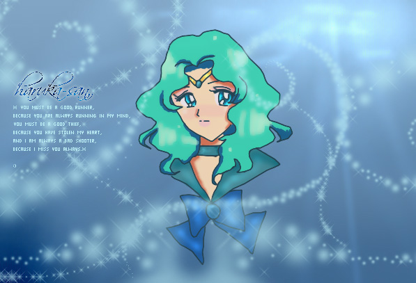 Sailor Neptune missing someone by nefertina
