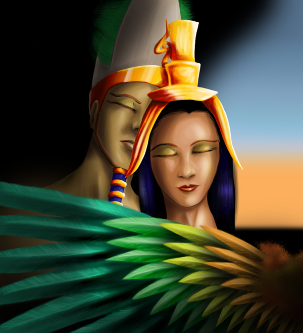 Isis and Osiris by neffinesse