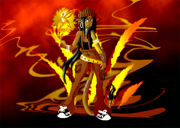 Fire elemental by nekagurl83