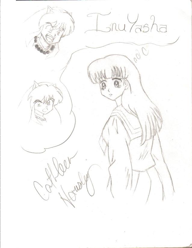 kagome thinking of inuyasha by neko-sama