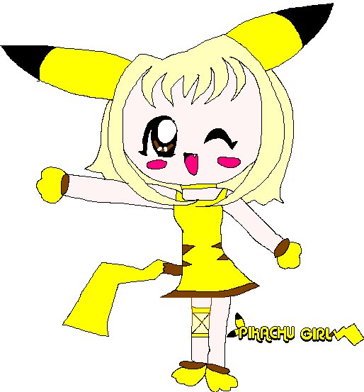 Pikachu girl by nekocat