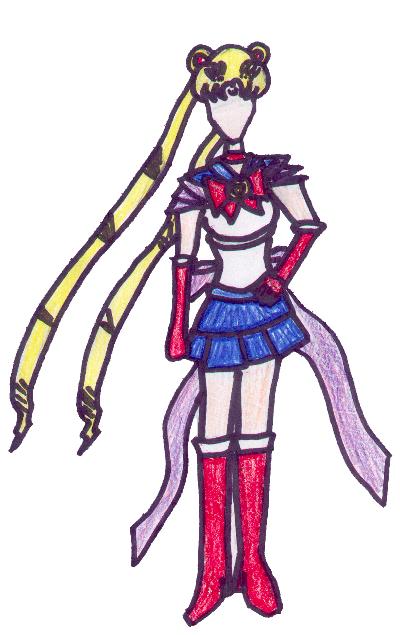 Faceless Sailor Moon by nekojess